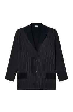 Pain de Sucre Gilets*blake Noir Rayé