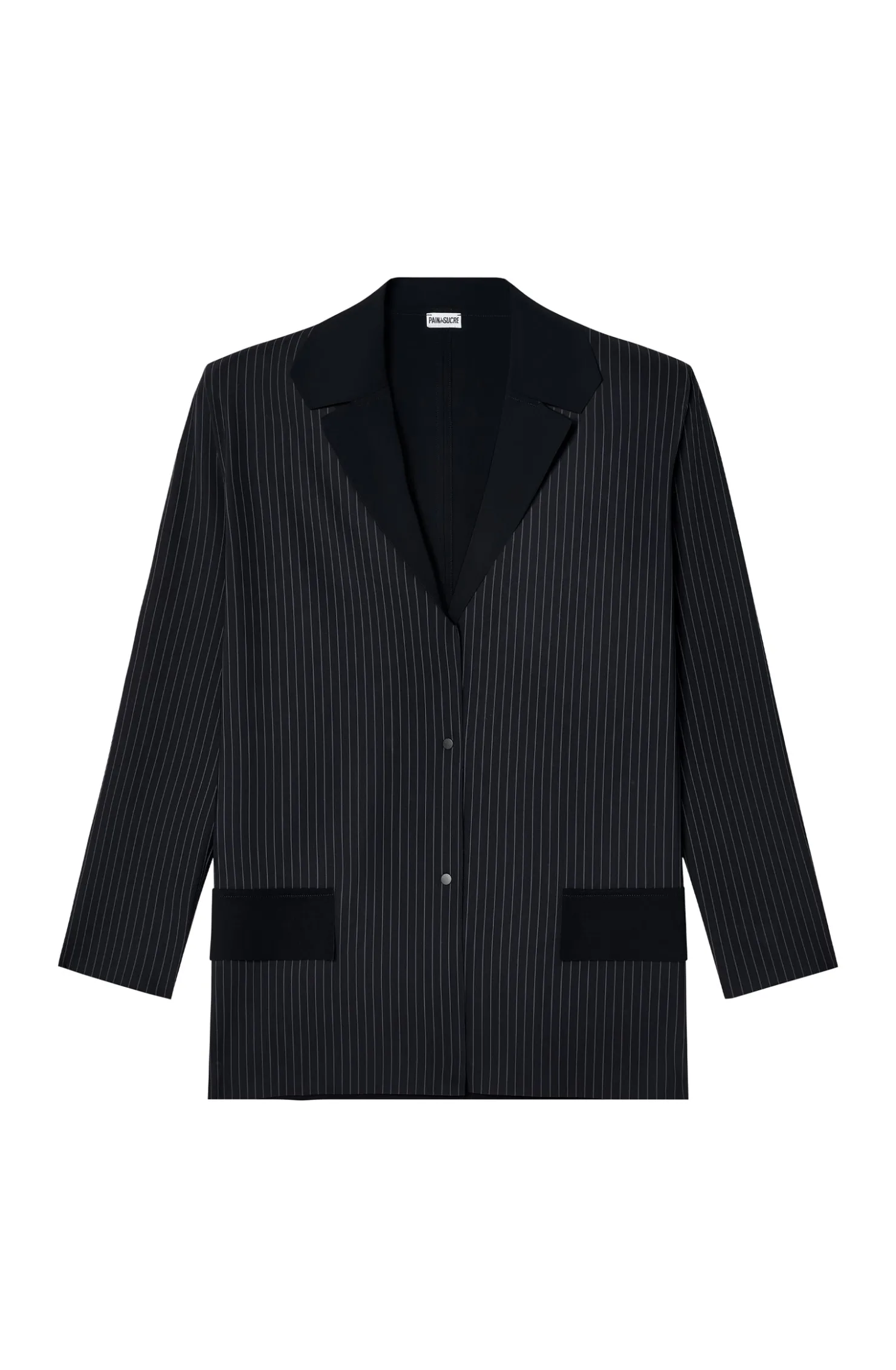 Pain de Sucre Gilets*blake Noir Rayé