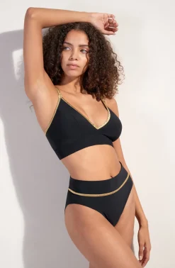 Pain de Sucre Maillots 2 Pièces|Poitrine Menue*singa Noir